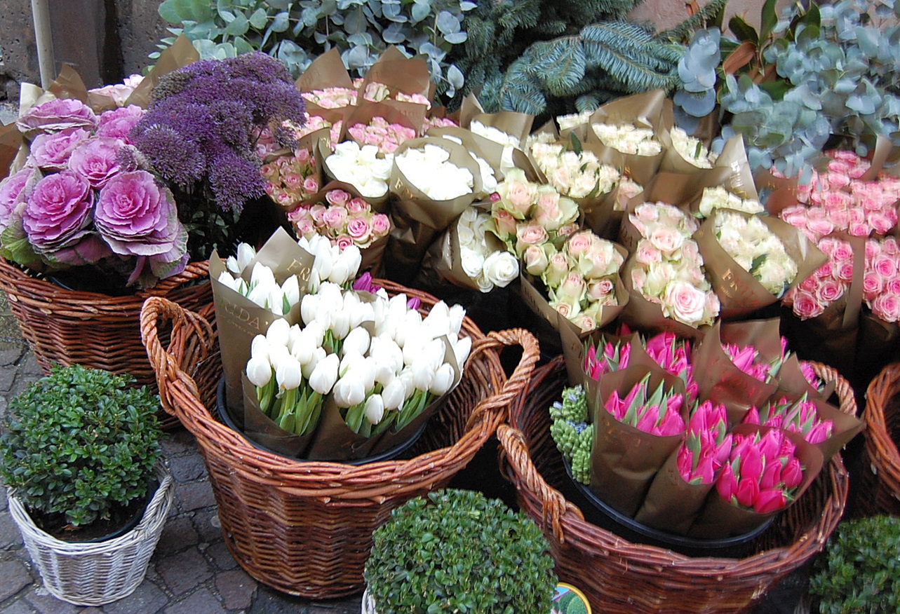 Море цветов к 8 Марта женщинам