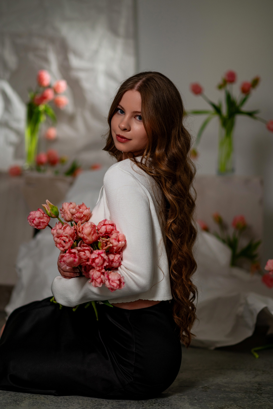 С тюльпанами