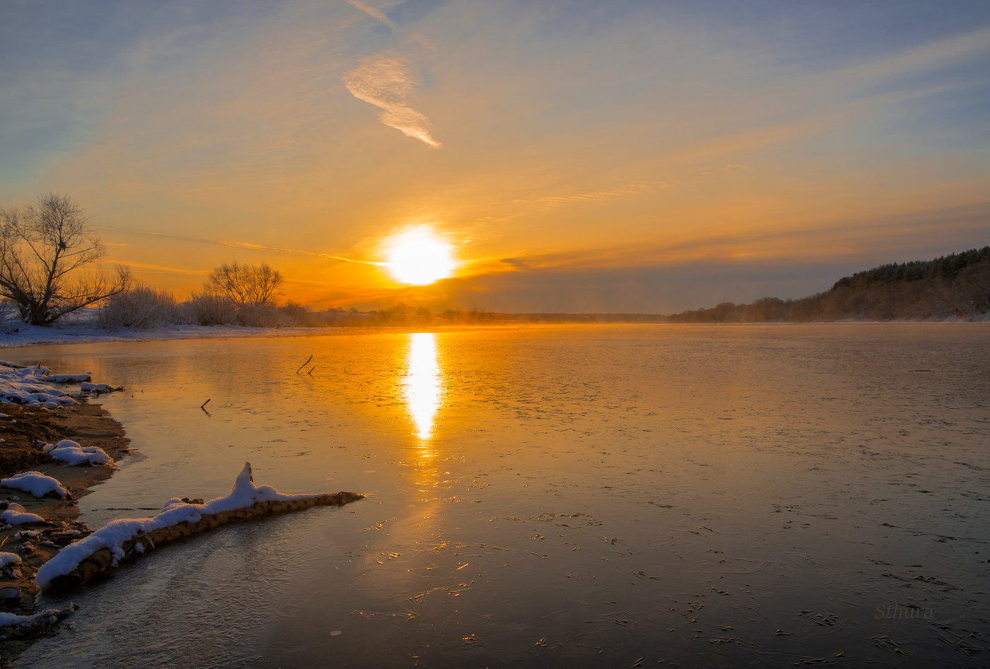 Весенний рассвет.