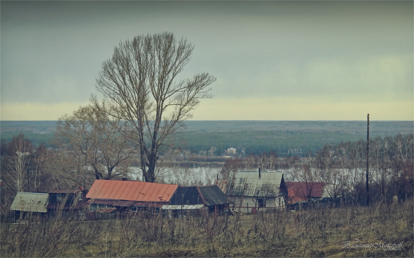 весна деревня река колорит состояние прозрачность влажность,