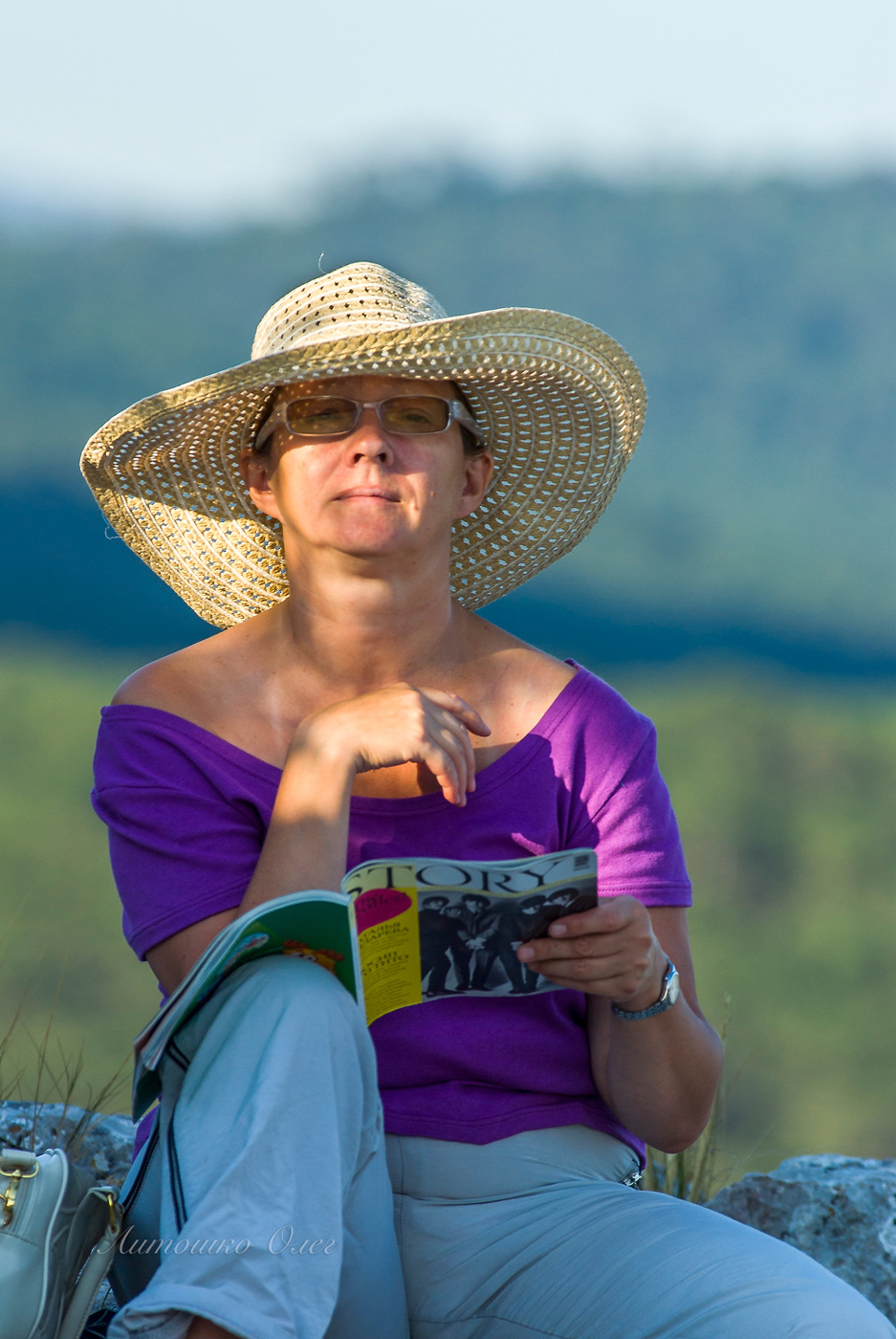 Портрет на закате на высоте 440 метров.