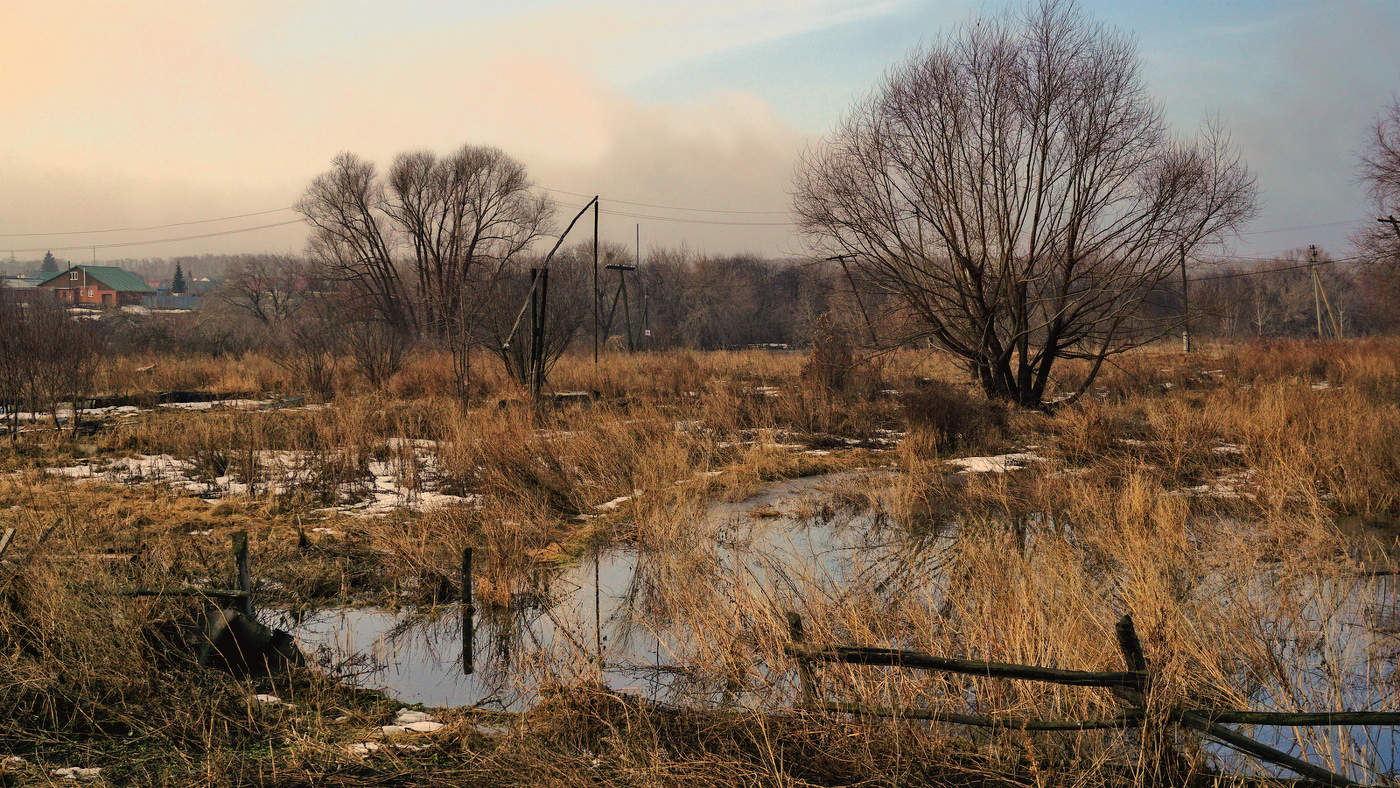 Весна на заброшенных огородах