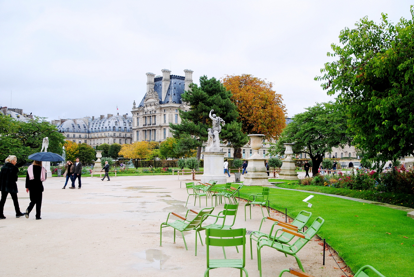 Осень в парке Тюильри
