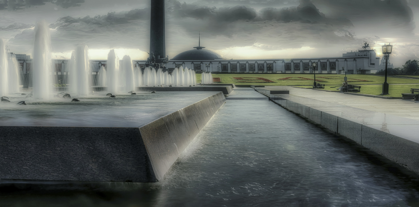 На Поклонной горе.