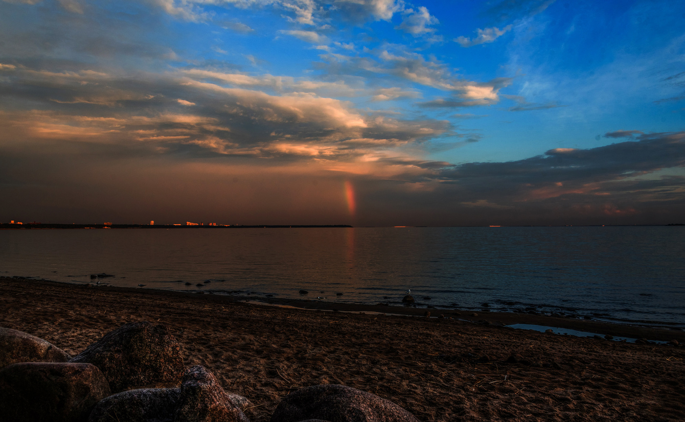 Вечерняя радуга.