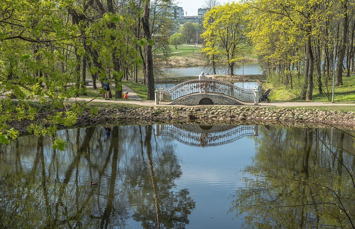 Весна в старой усадьбе, каскадные пруды