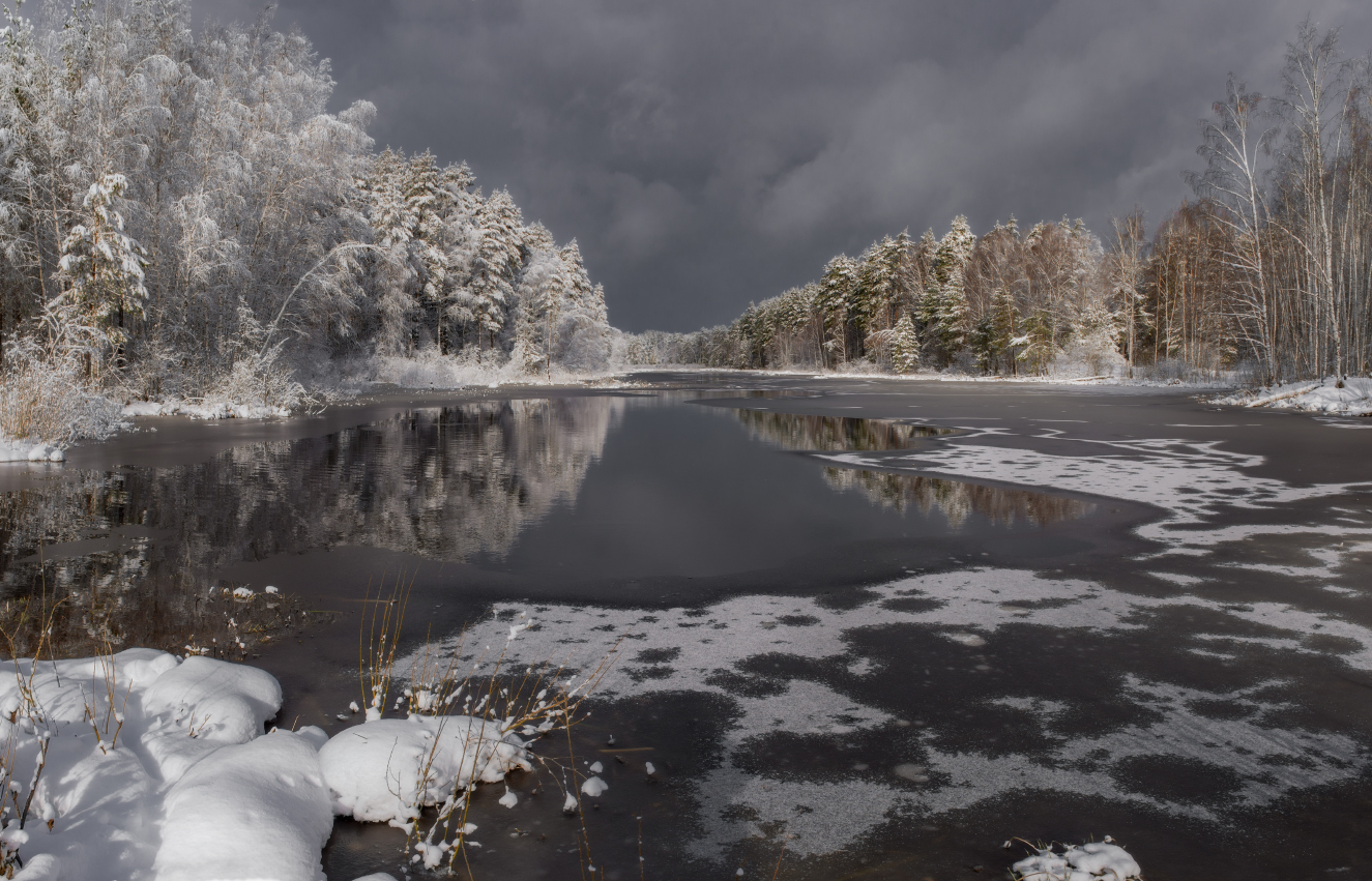 После снегопада.
