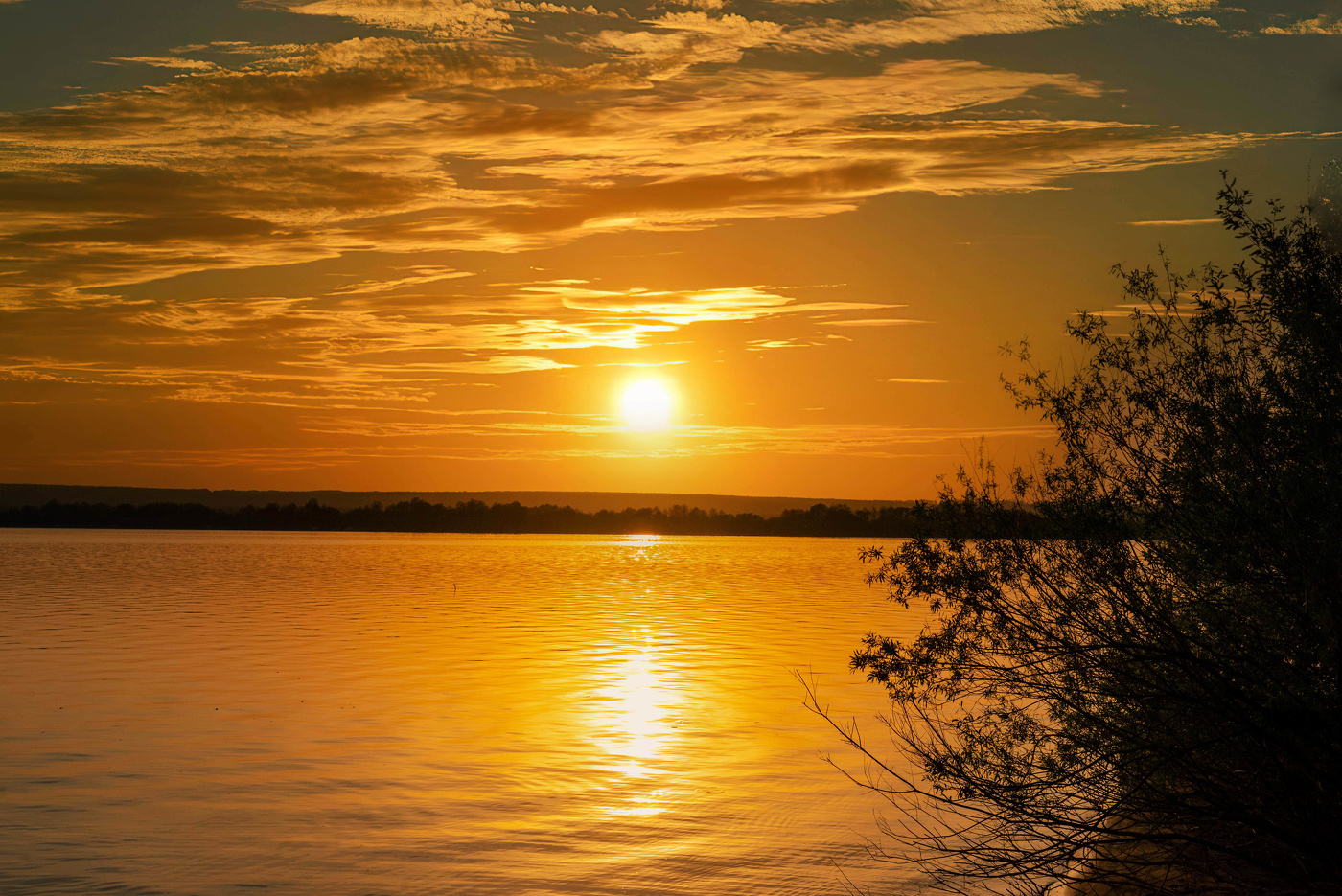 Струится свет над озером игриво.