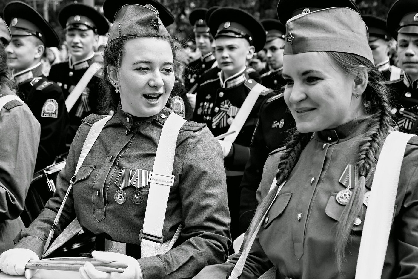 Перед парадом.