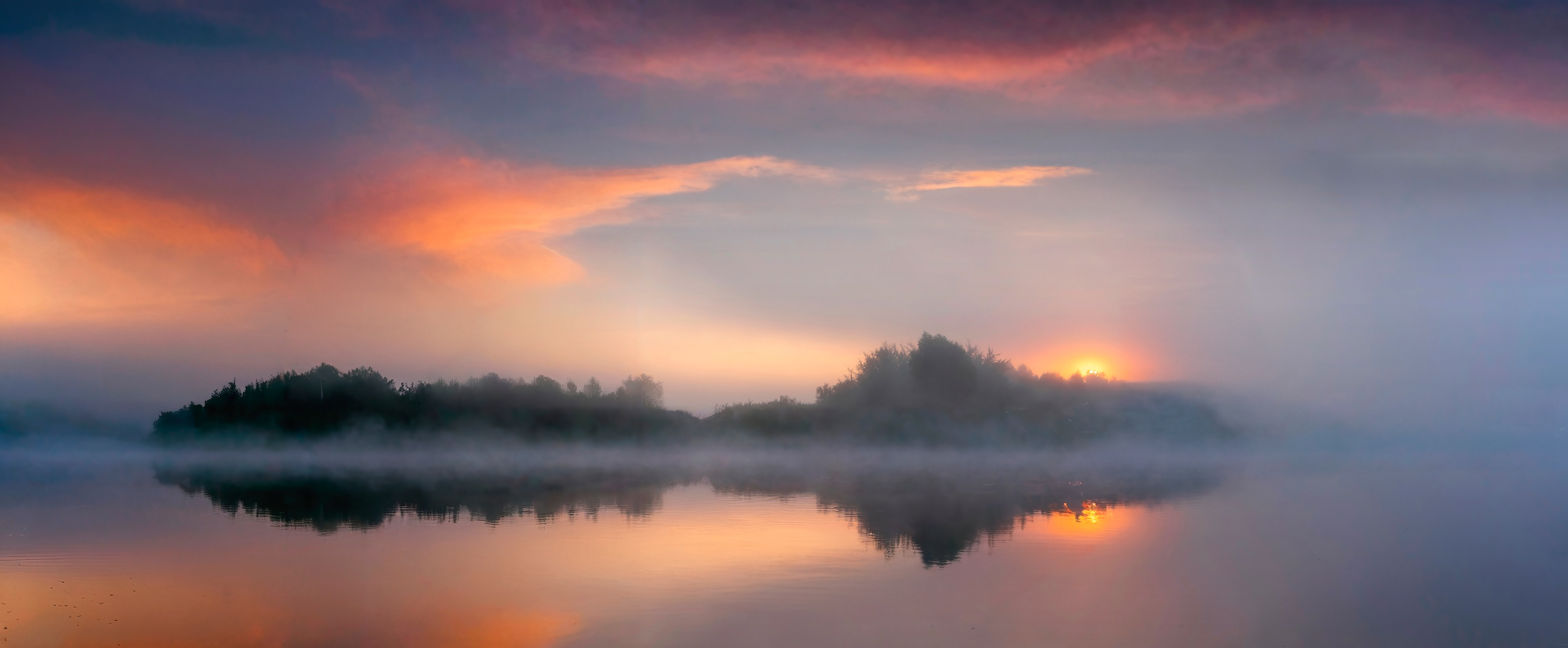 Отражение рассвета