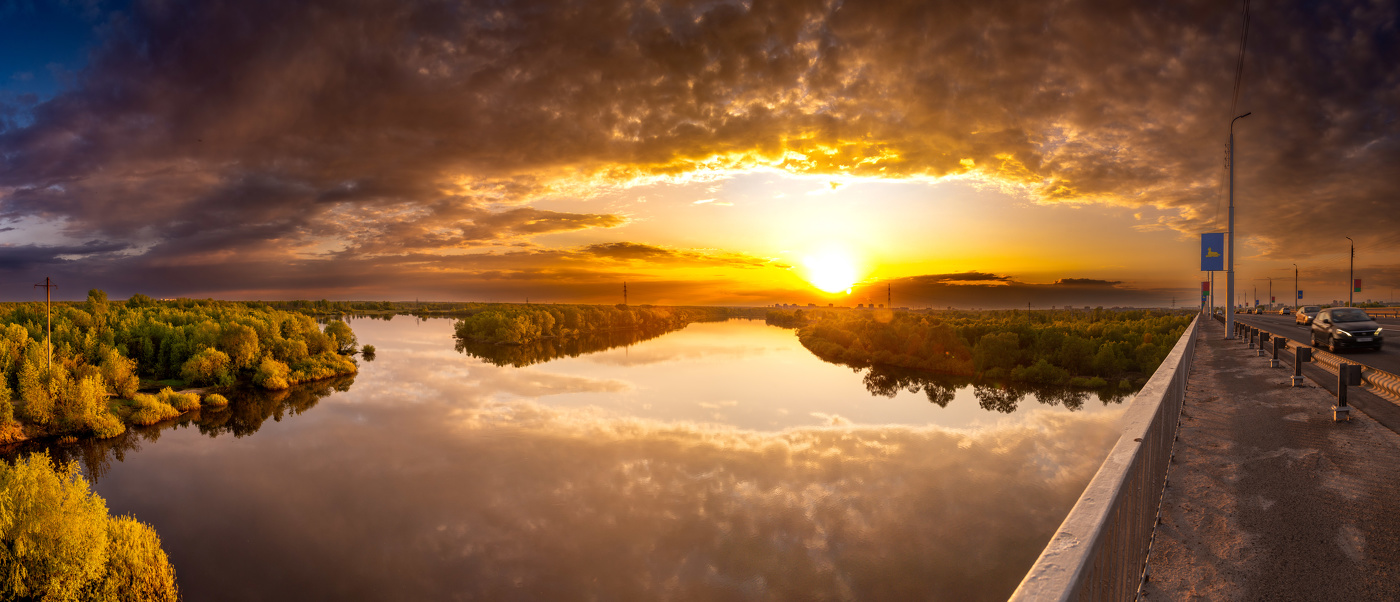 Закат на Сожем.