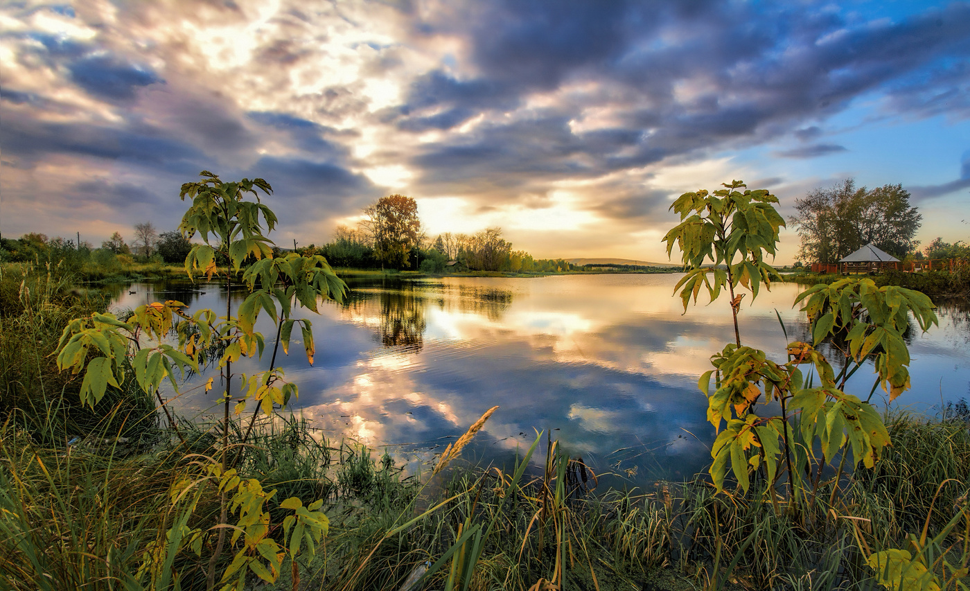 Вечер на озере