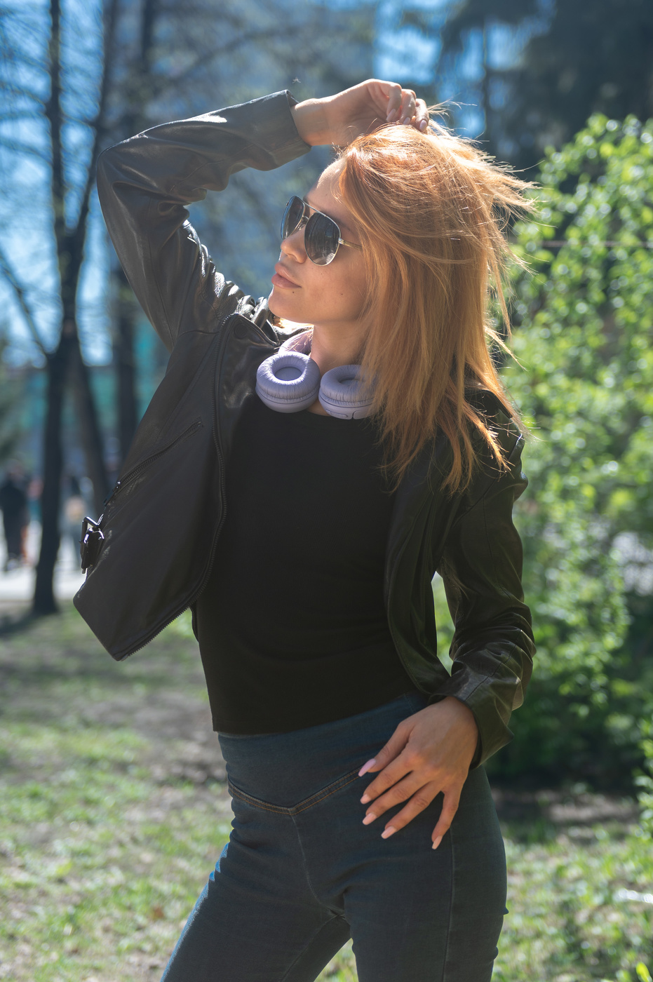 на весеннем солнышке