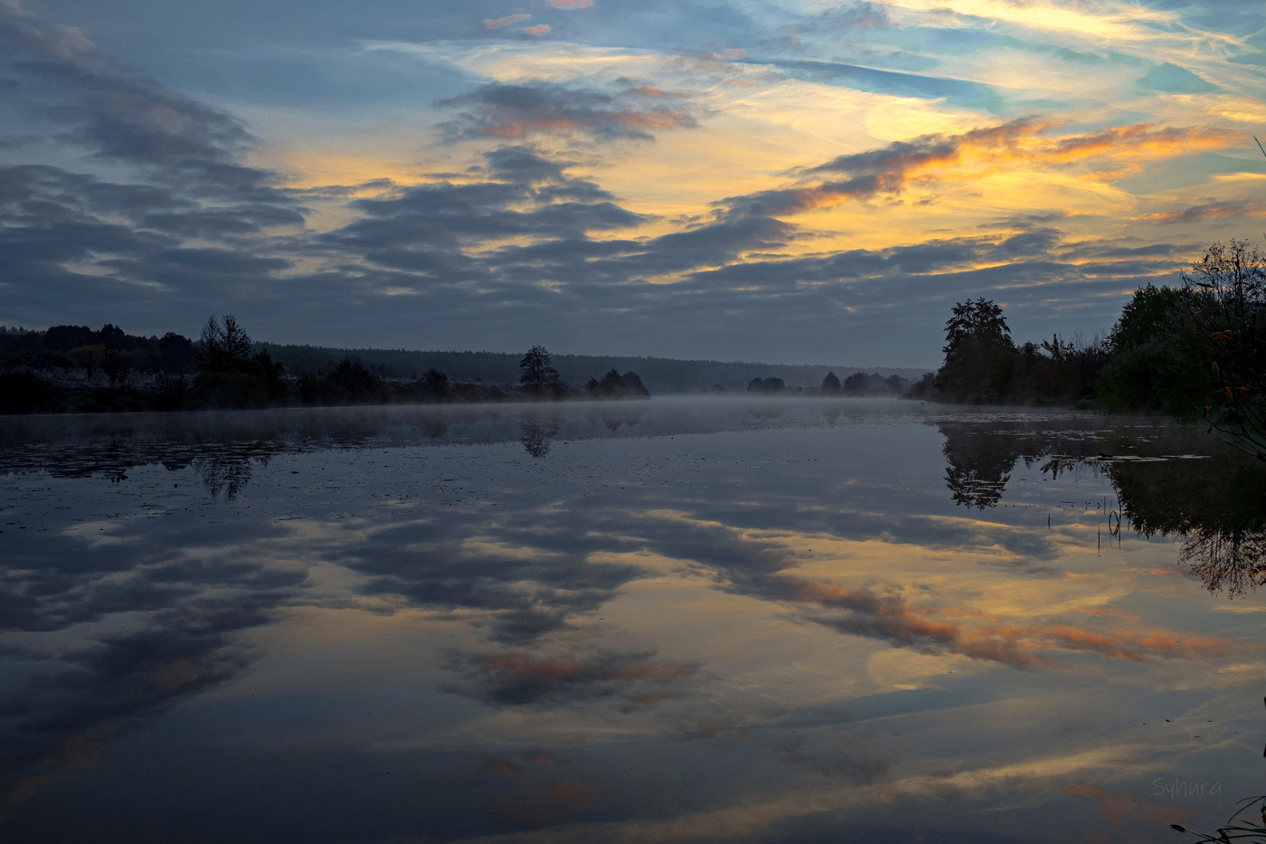 Облачное утро.