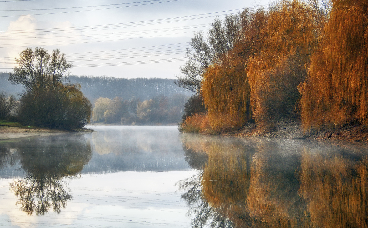 Осеннее утро на озре