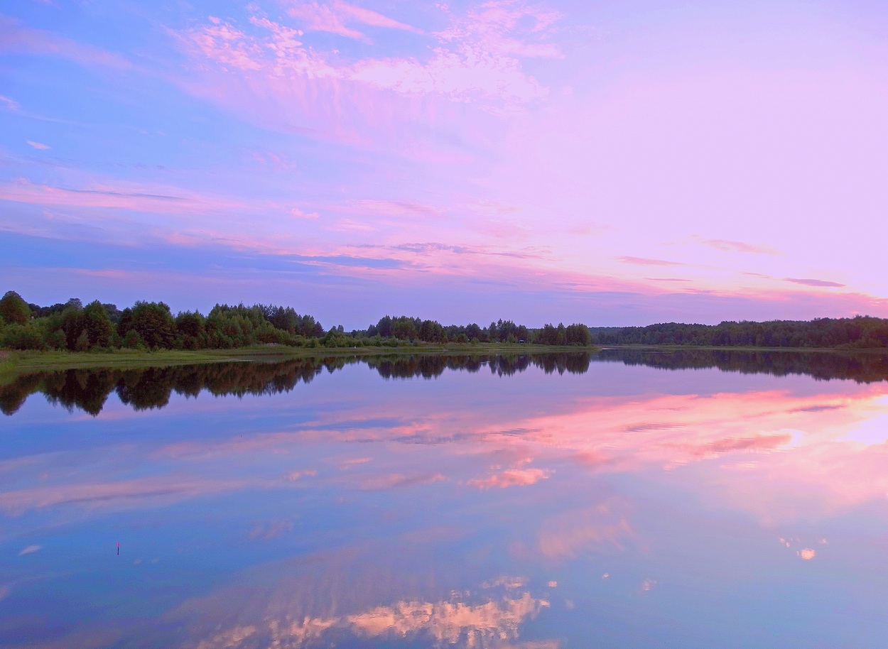 Вечер после грозы в Полесье