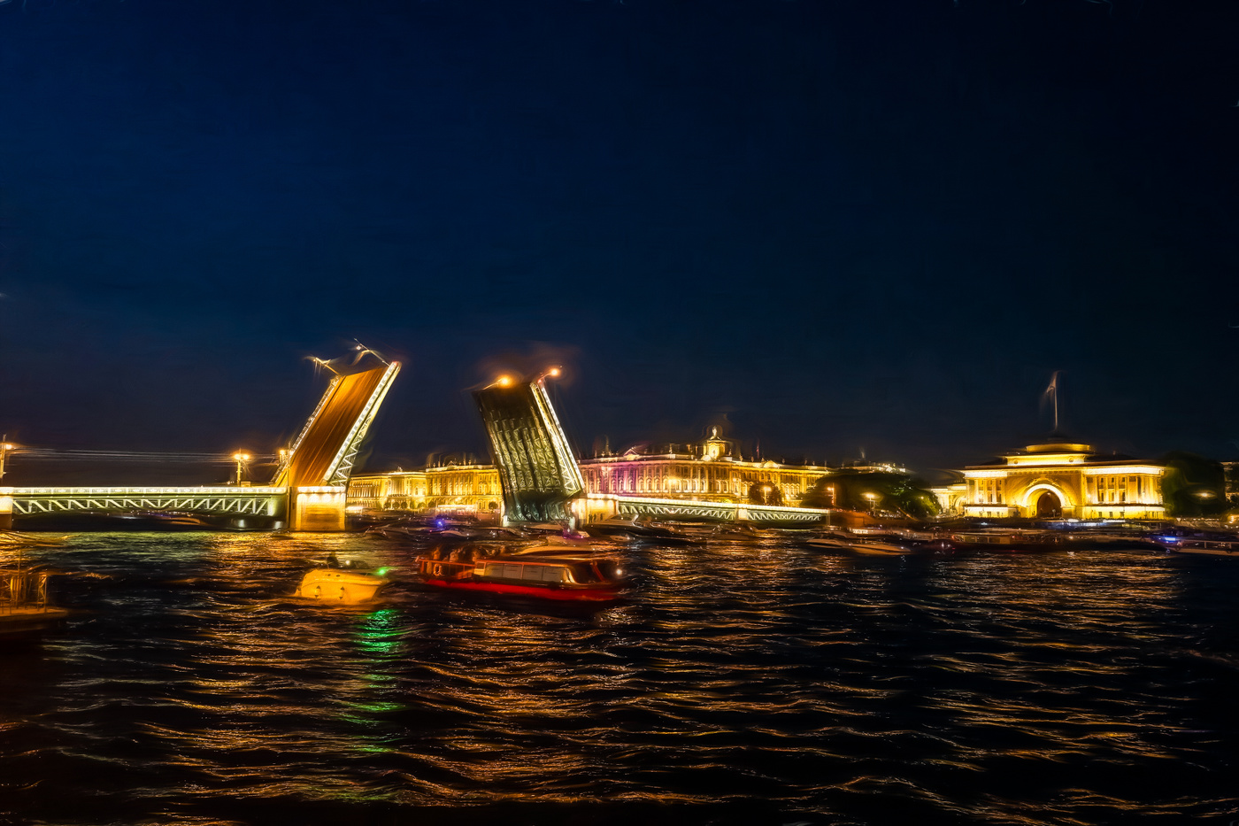 Питер. Разведение мостов.