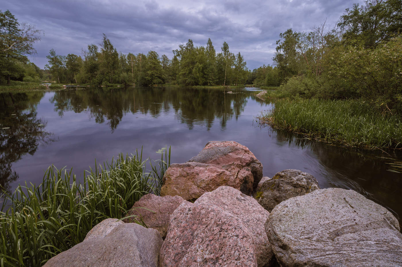 Тихий вечер на Вуоксе.