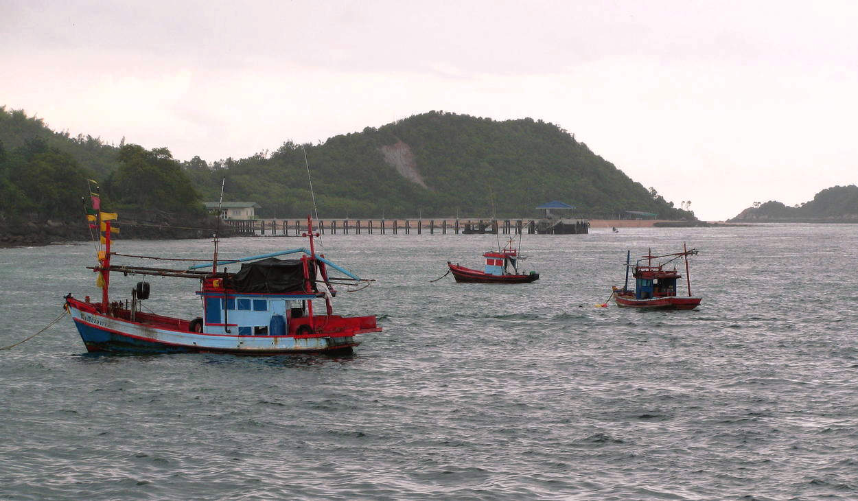Ранние рыбаки вышли на промысел