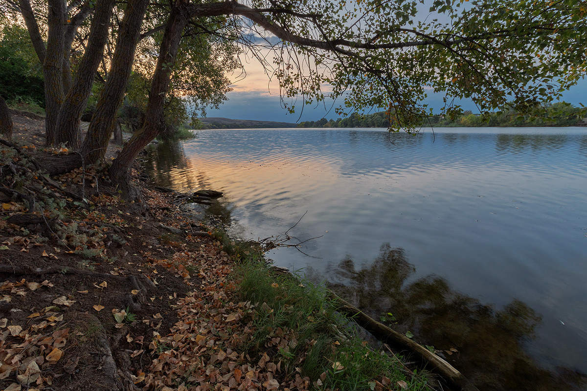 На осеннем берегу