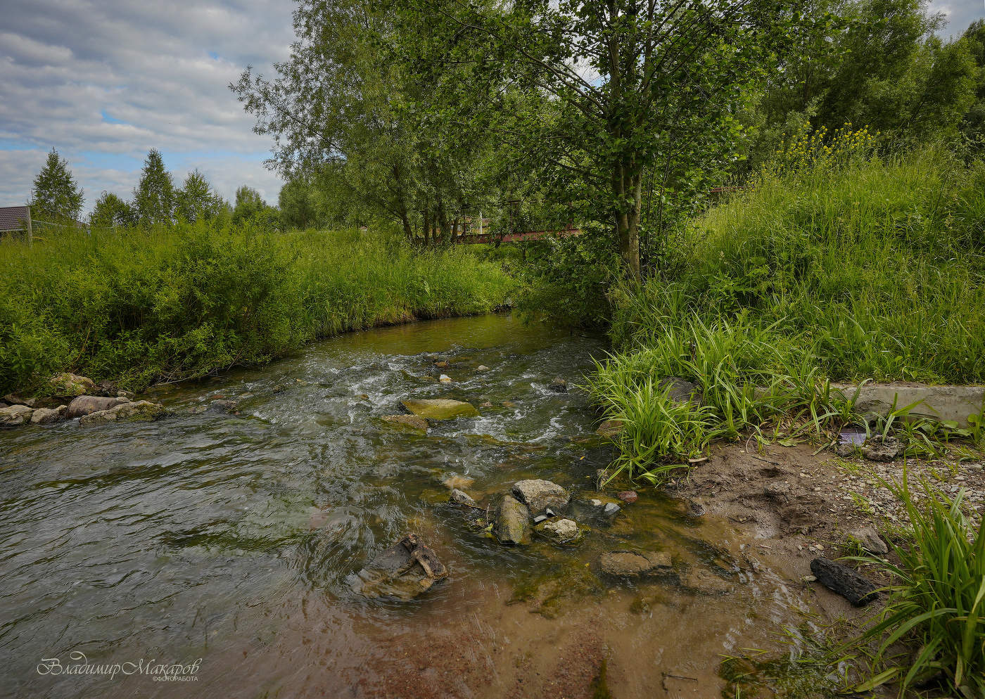 "Порожек у мостика через речку"©
