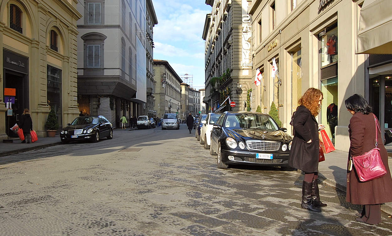 На улице во Флоренции