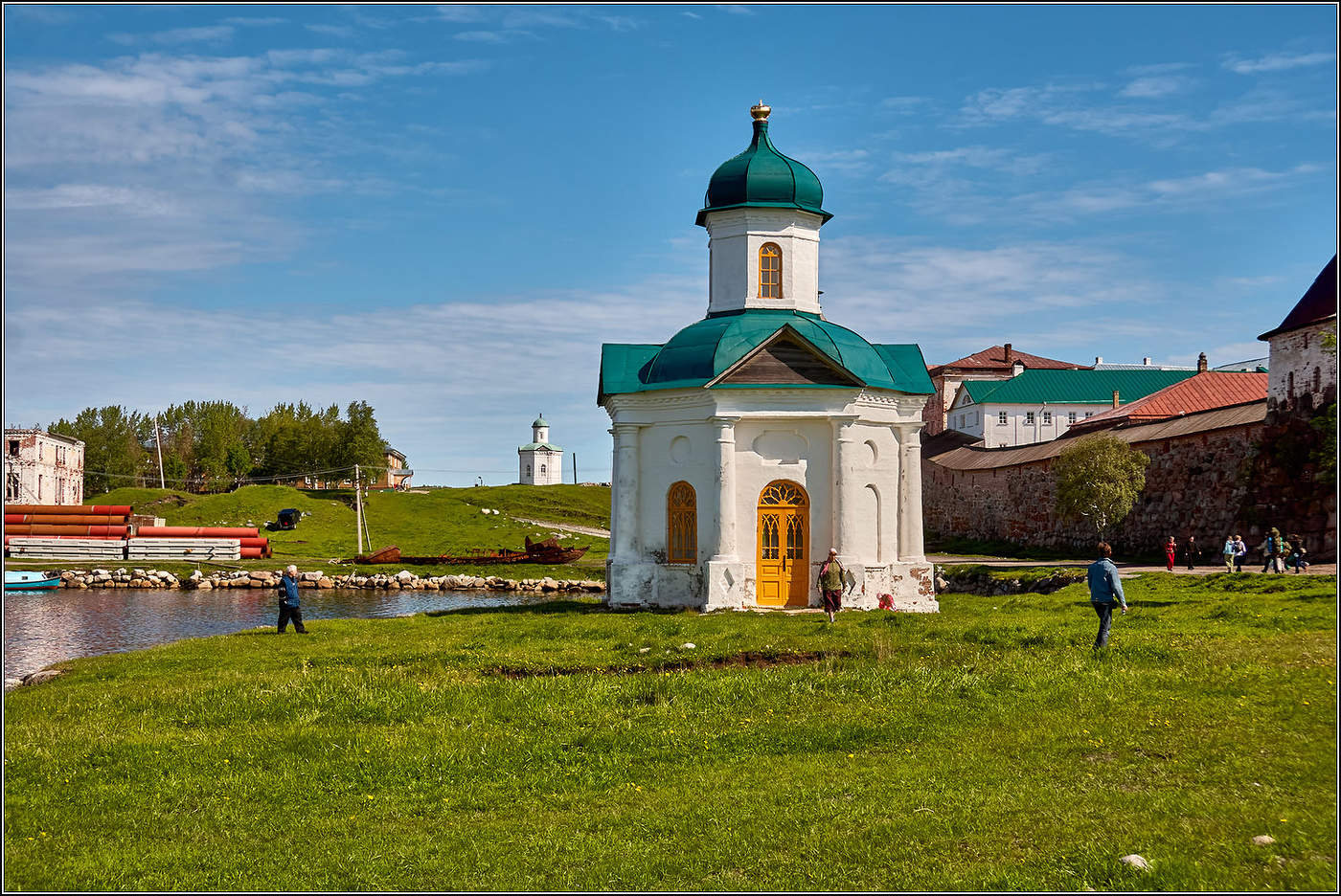 На Соловецких островах.