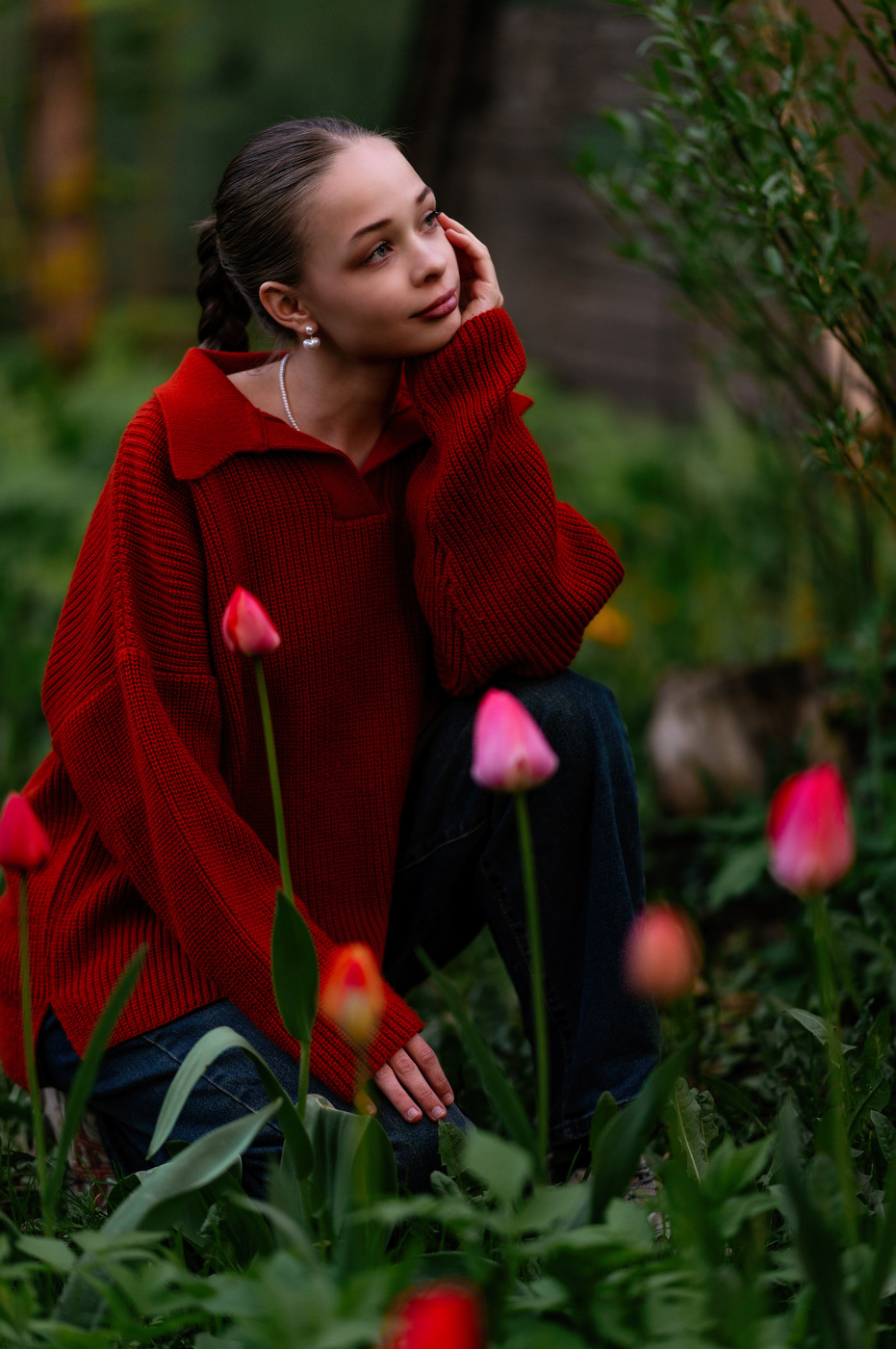 С тюльпанами