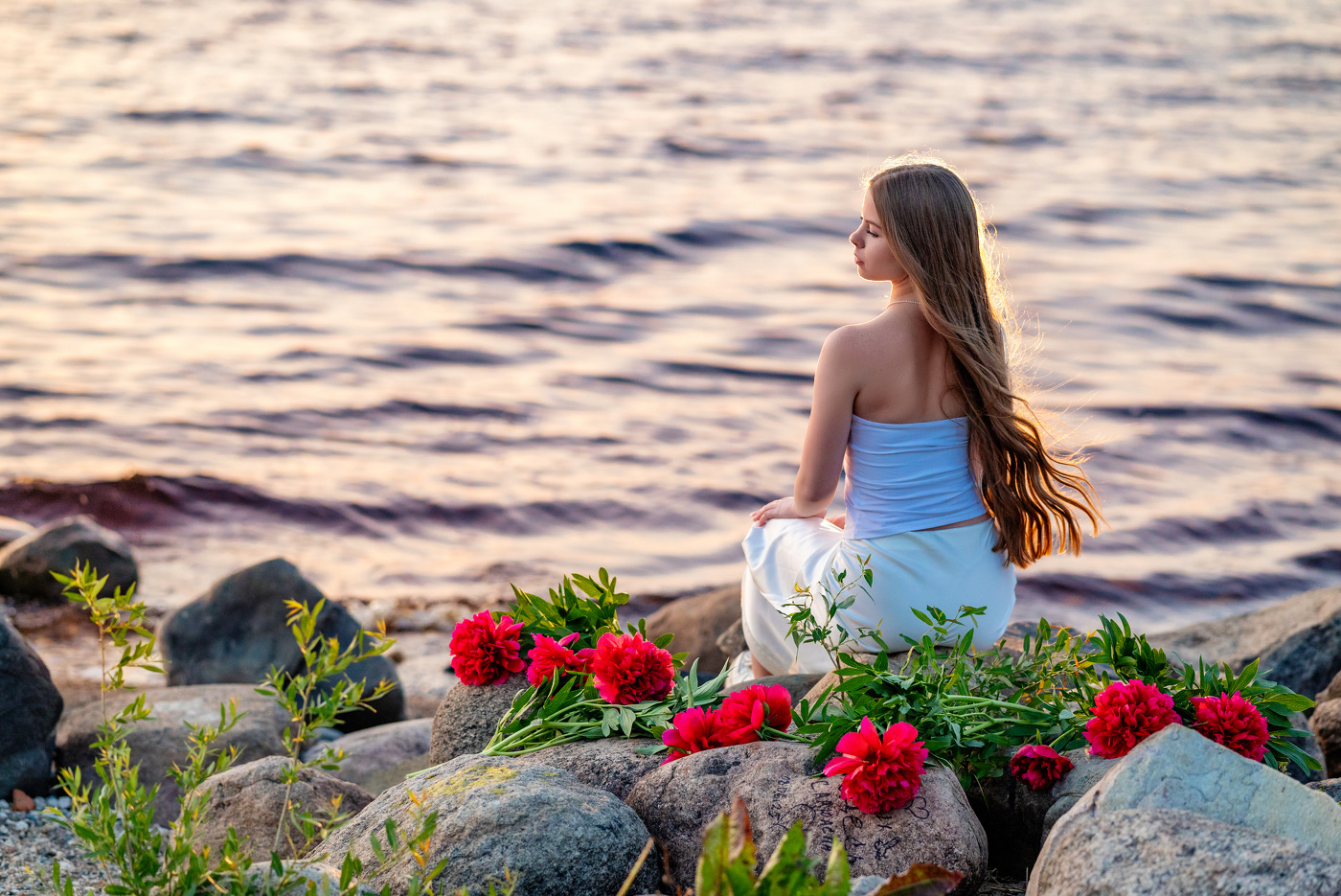 На берегу озера