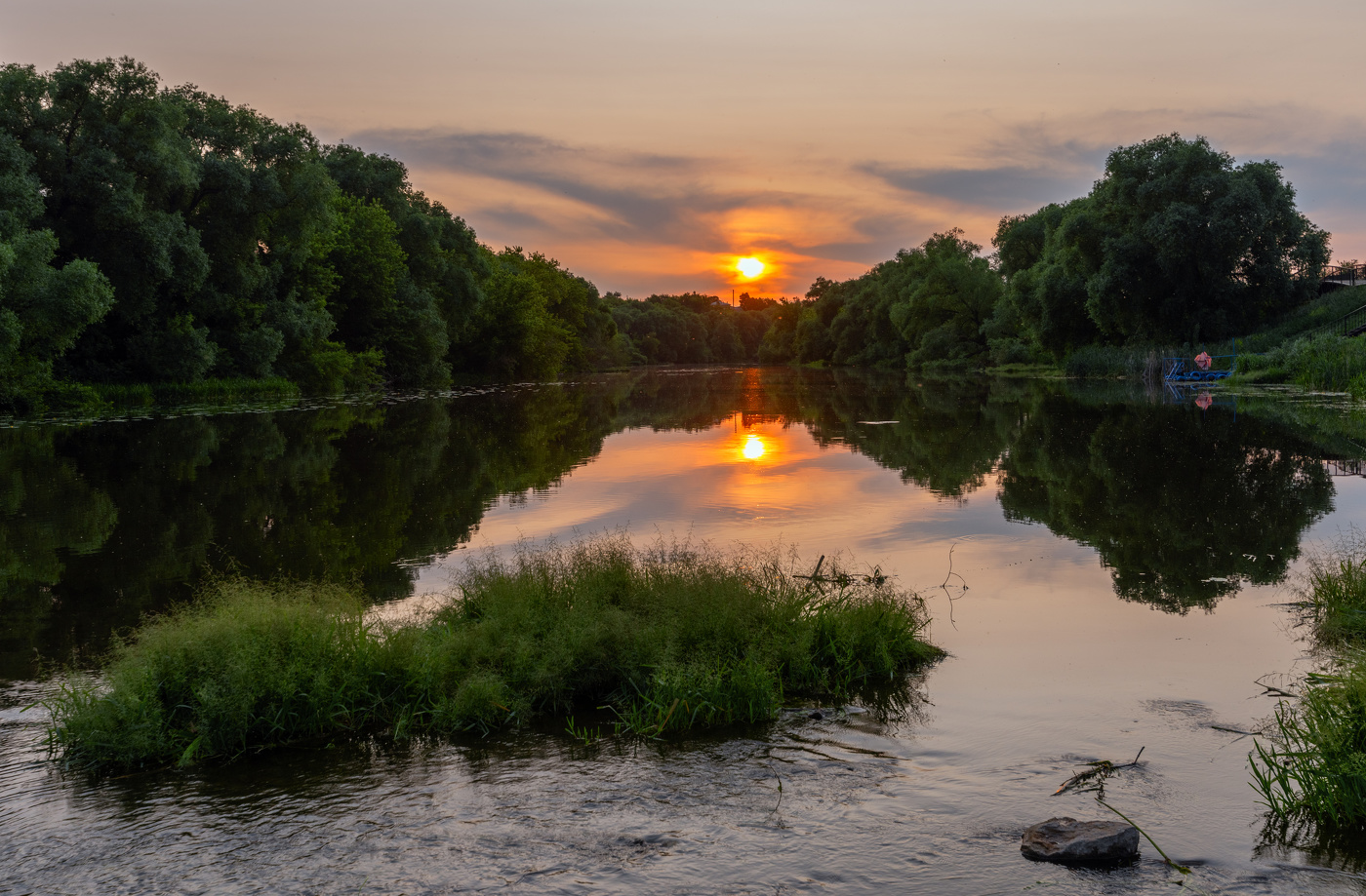 закат у переката!