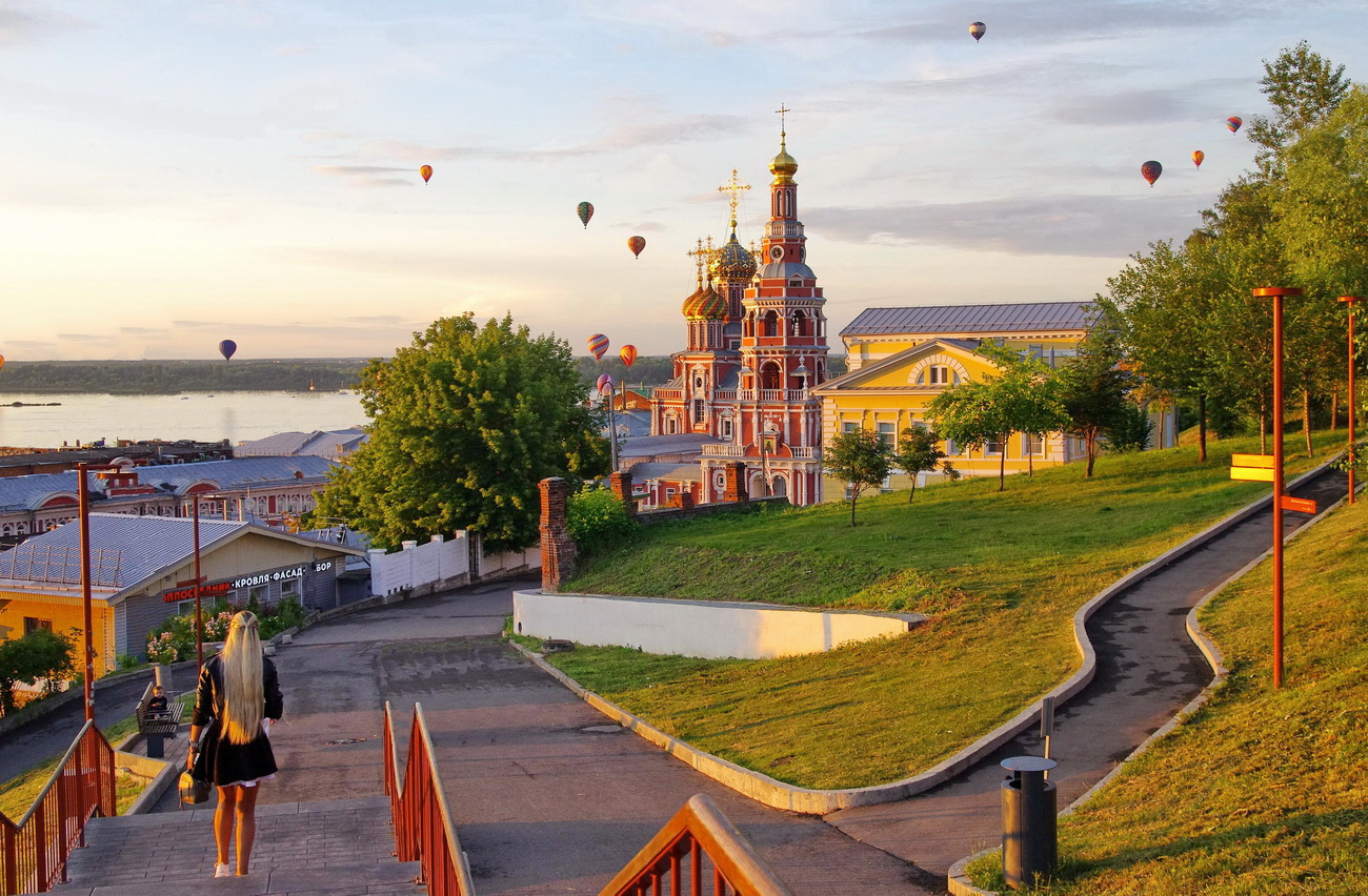 Воздушные шары над Нижним Новгородом.