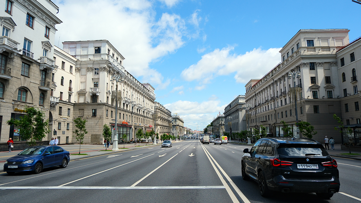 Проспект Независимости. Минск. Беларусь.