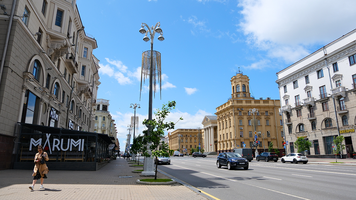 Проспект Независимости. Минск. Беларусь.
