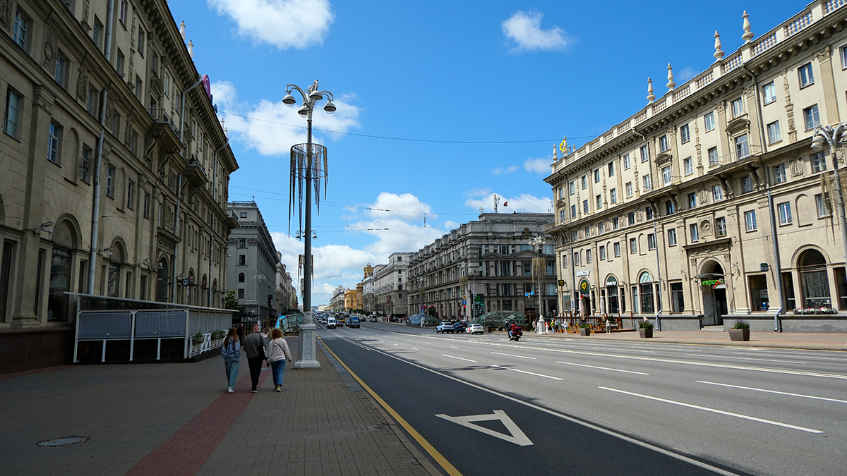 Проспект Независимости. Минск. Беларусь.