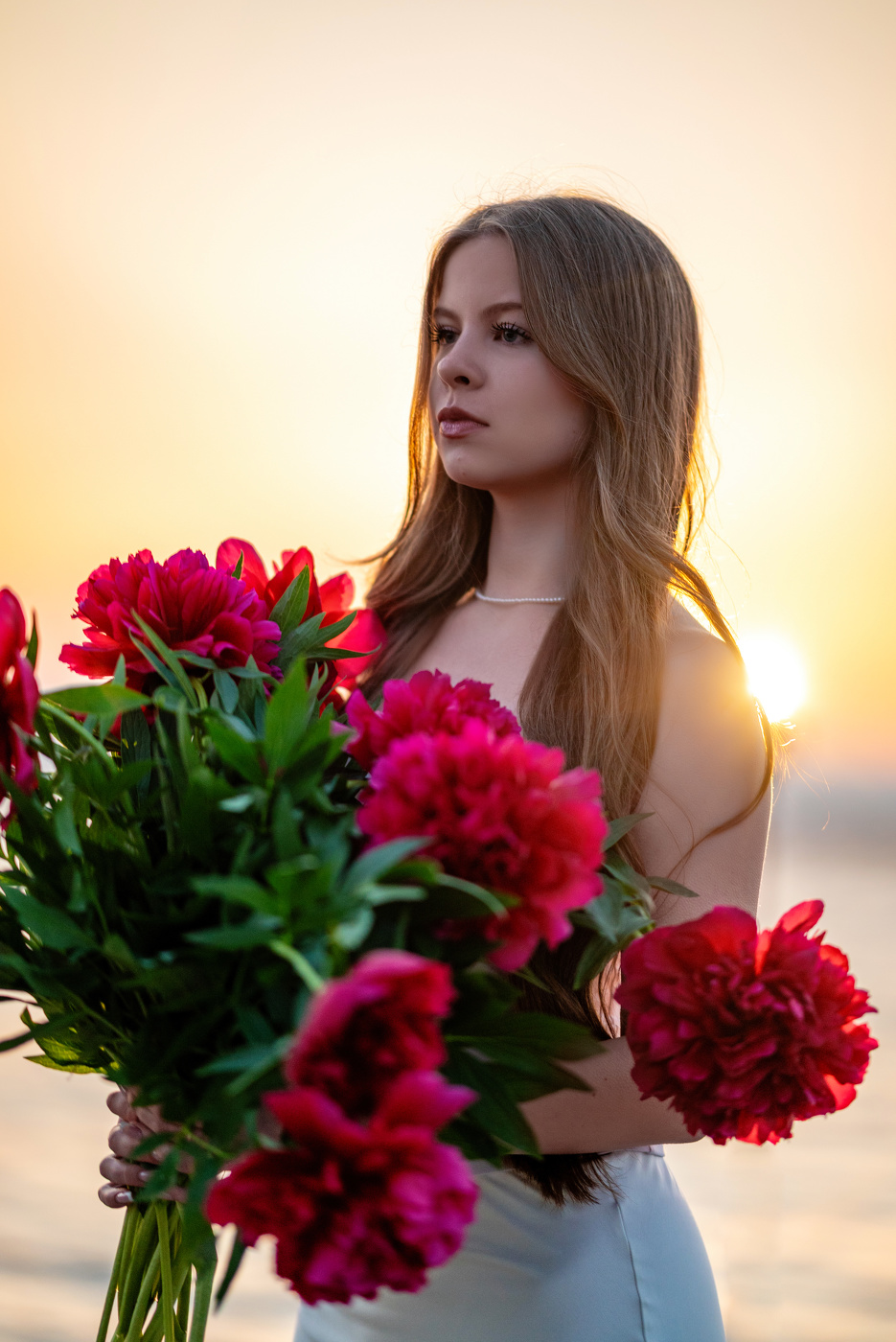 Юлиана с букетом