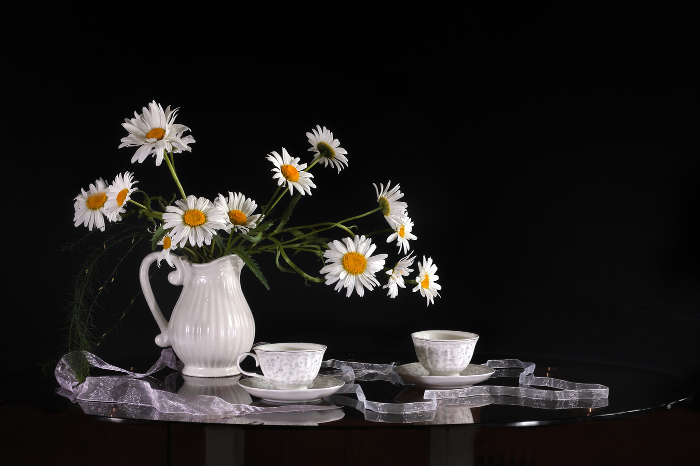 Чай с ромашками