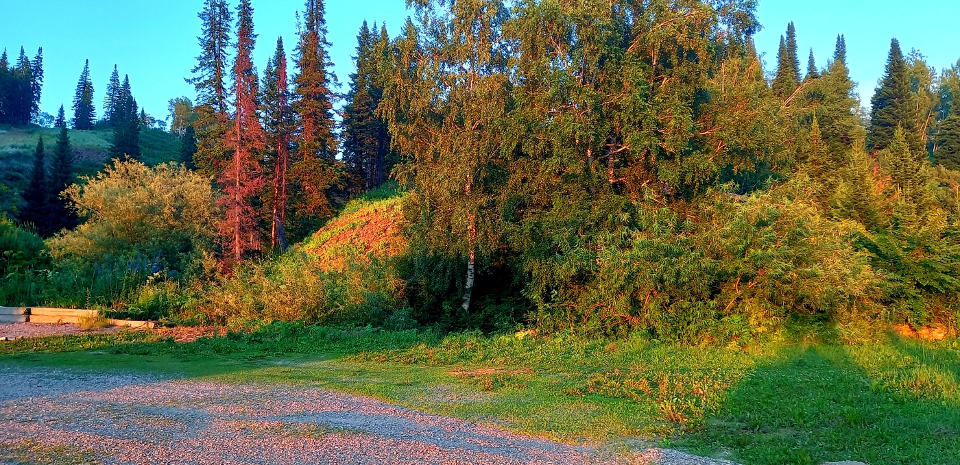 холм на закате