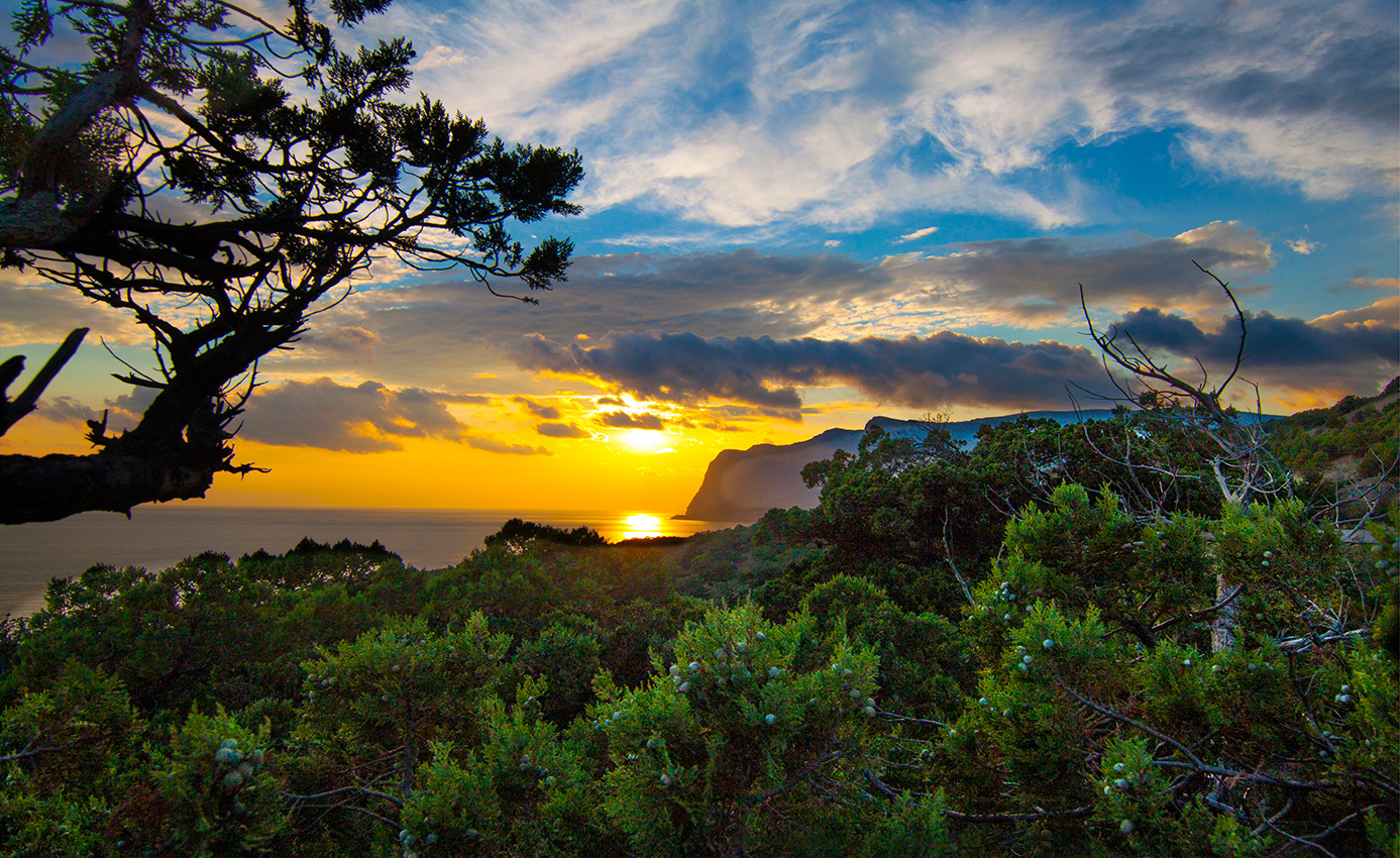 Пейаж с закатом