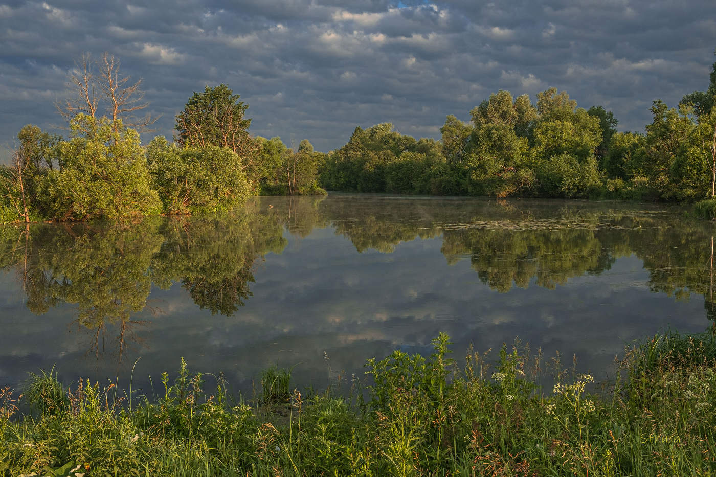 На озере Омут.