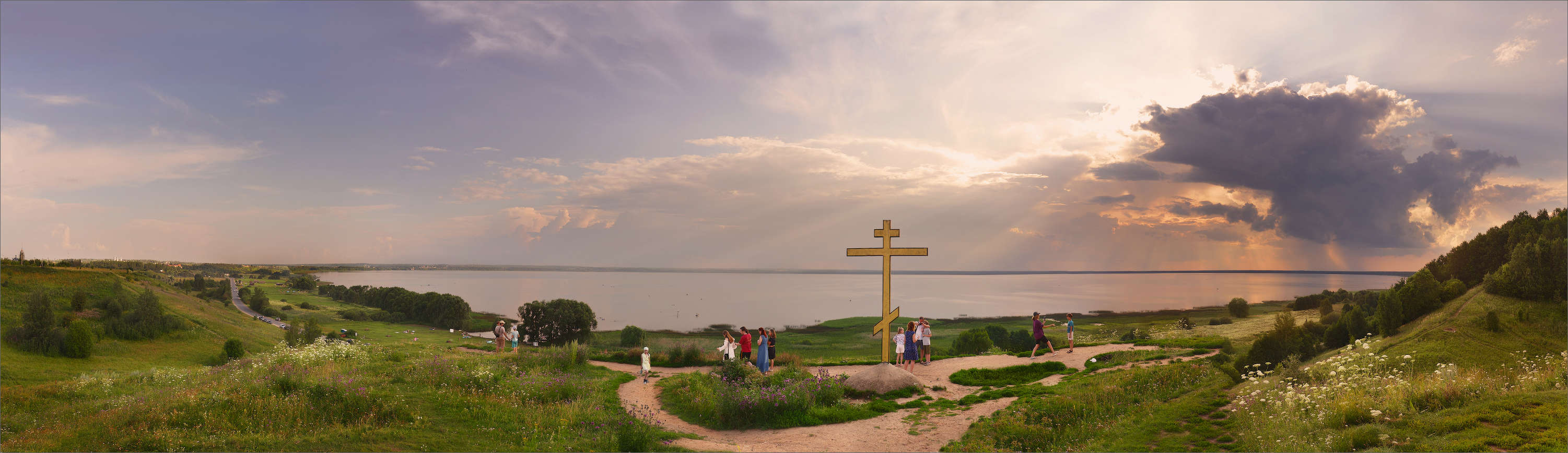 Летний вечер на Плещеевом озере.