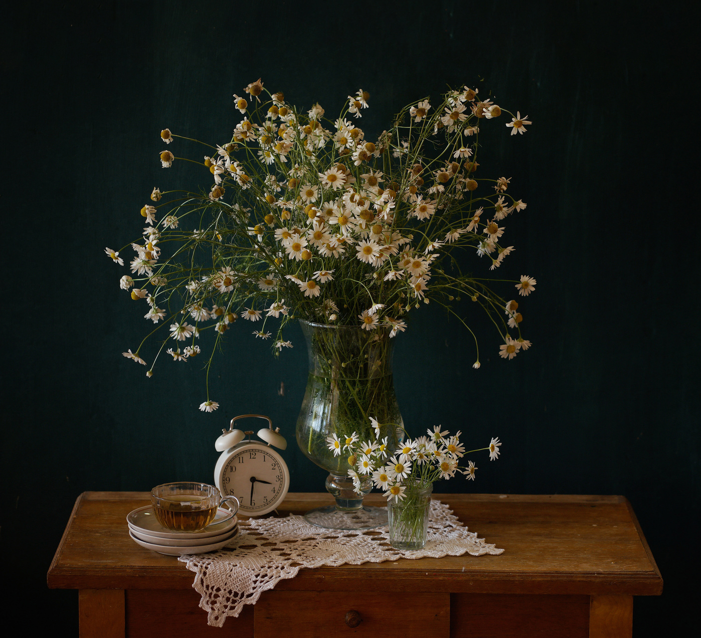 С ромашками...