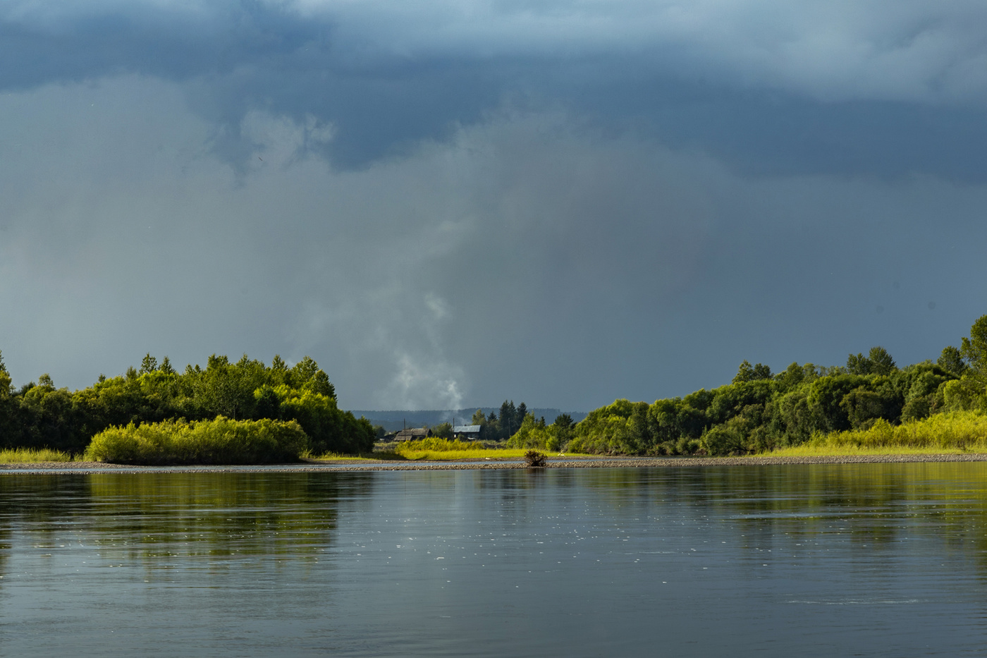 Банька топится
