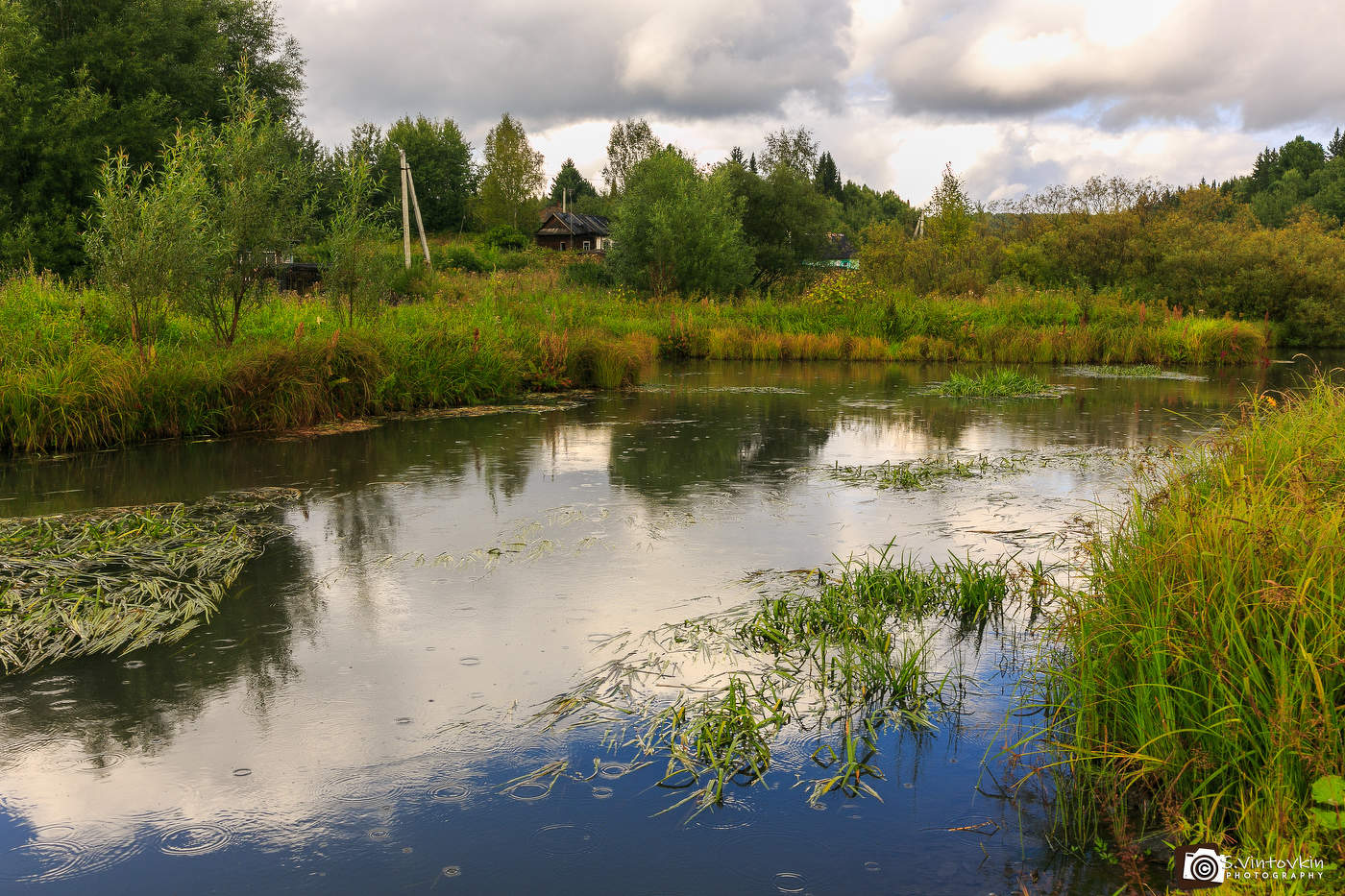Речка в деревне