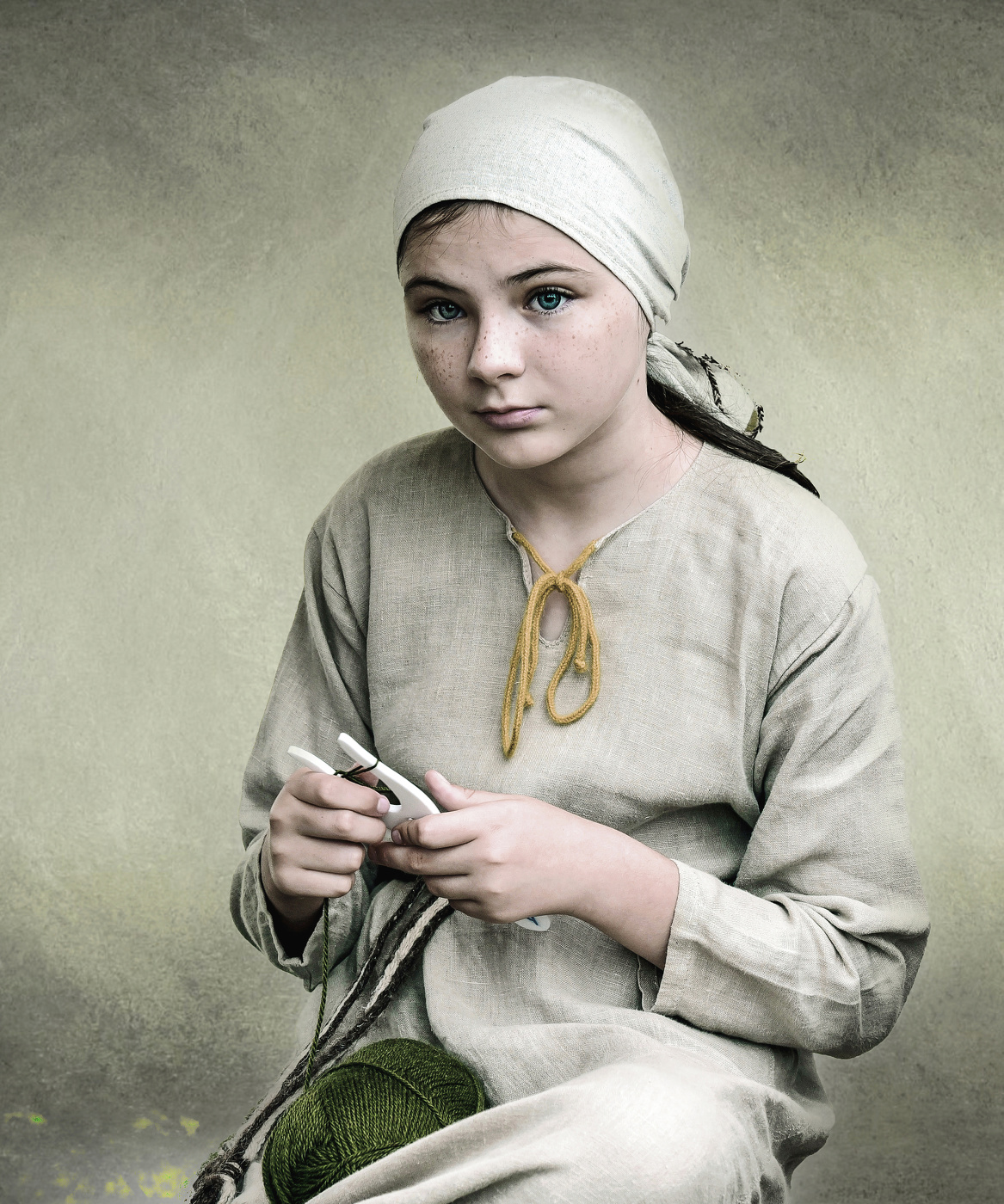 Юная крестьяночка.