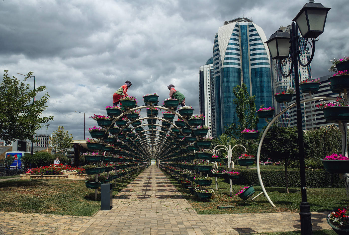 Грозный -Сити. Парк любви.