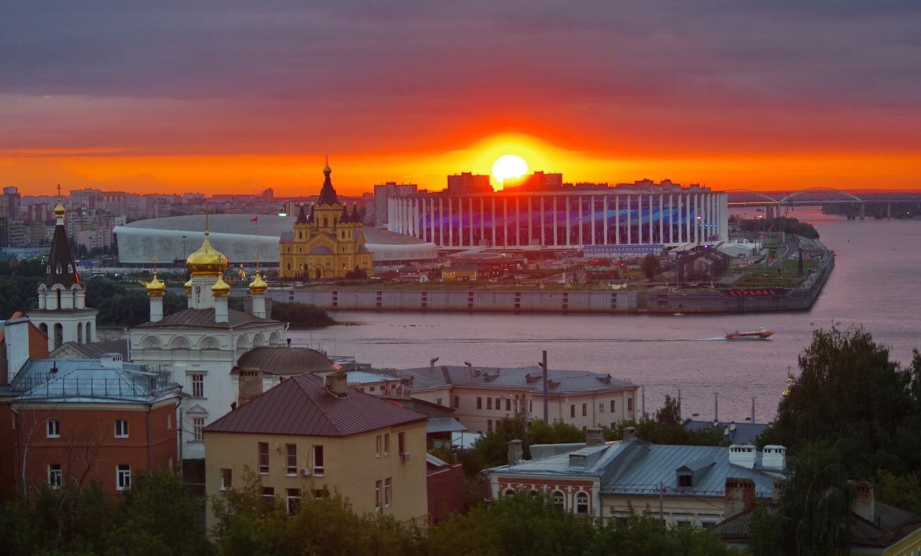 Закат над Нижним Новгородом
