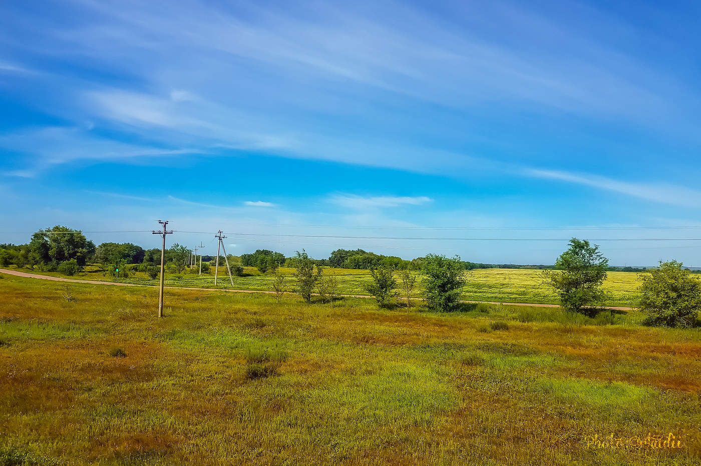 Из окна поезда.
