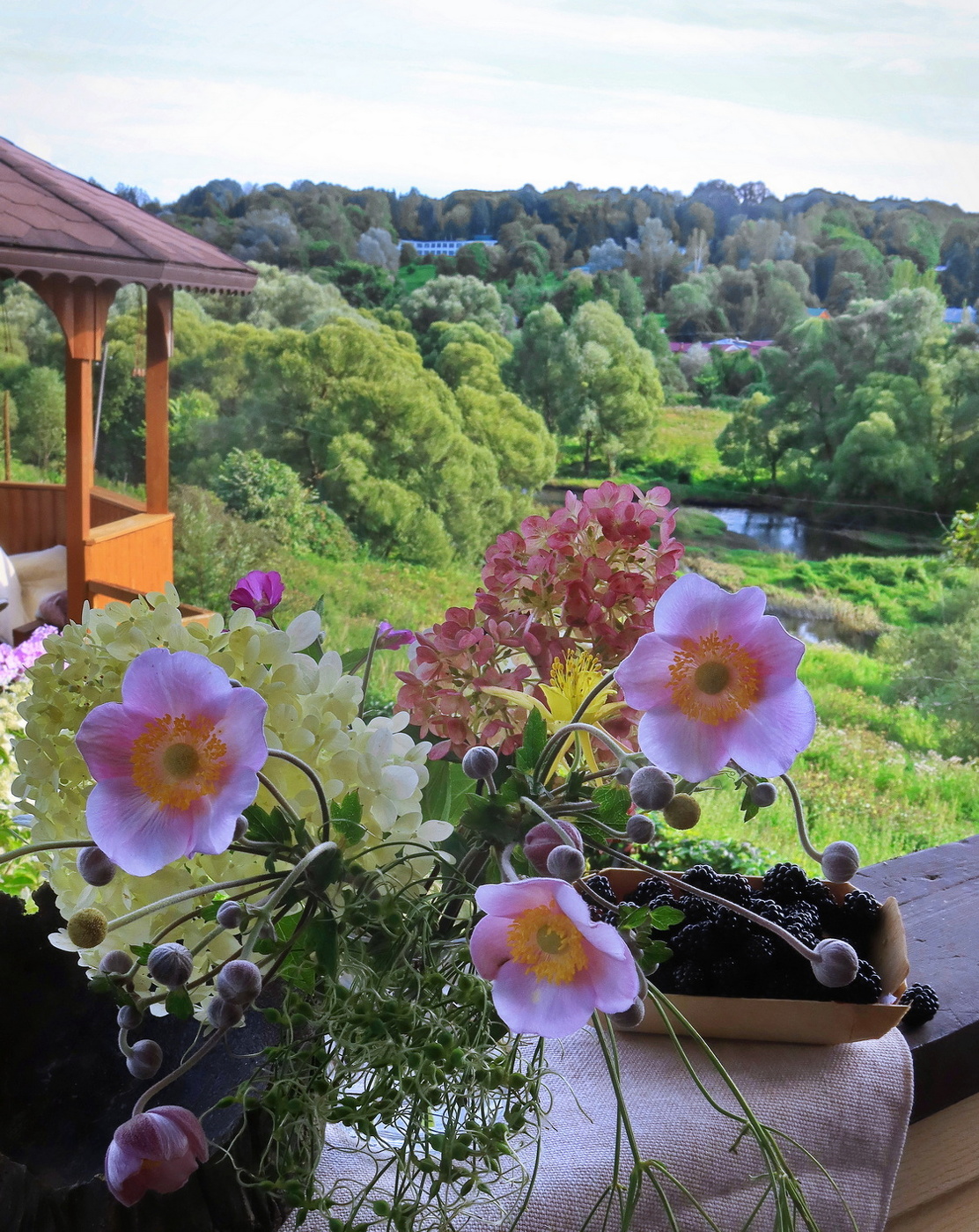 Букетик в пейзаже