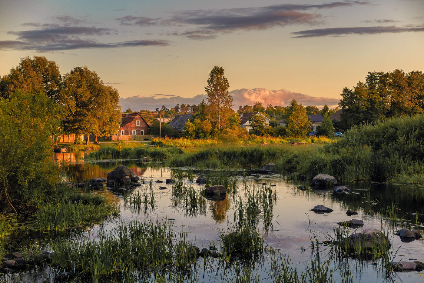 Летний вечер в Приозерске.