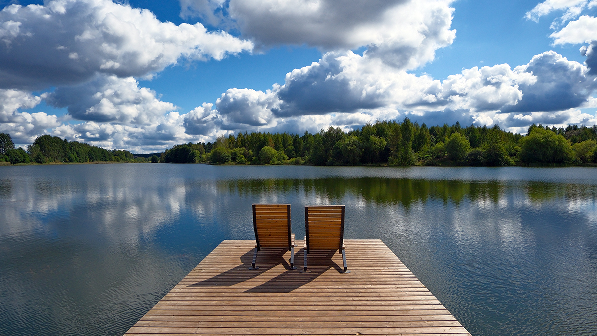 Цнянское водохранилище. Лето.